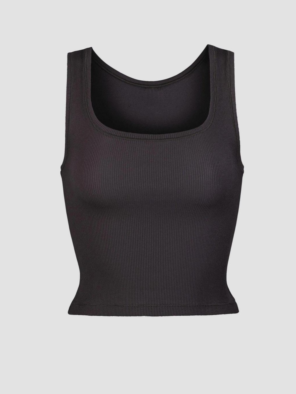 Skims Cotton Rib Tank - Black Size XL